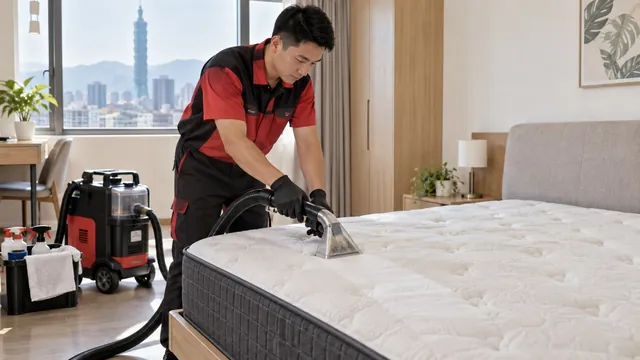 床墊清洗服務示意
