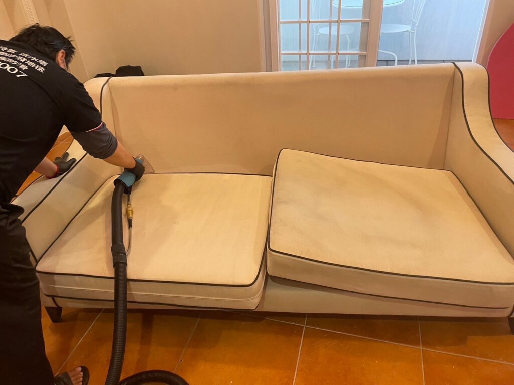 宜蘭住家清洗2座沙發+鍍膜 